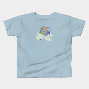 Green Succulent Turtle Kids T-Shirt